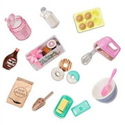Glitter Girls Dolls by Battat - Donut Baking Set - Play Food, Mixer, & Kitchen Accessories - 14-inch Doll Cooking Set for Kids Ages 3 and Up - Children's Toys
