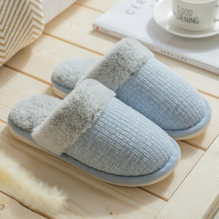 

Alueeu Men s slipper Men s Women s Indoor Home Shoes Warm Shoes Soft-soled Cotton Slippers