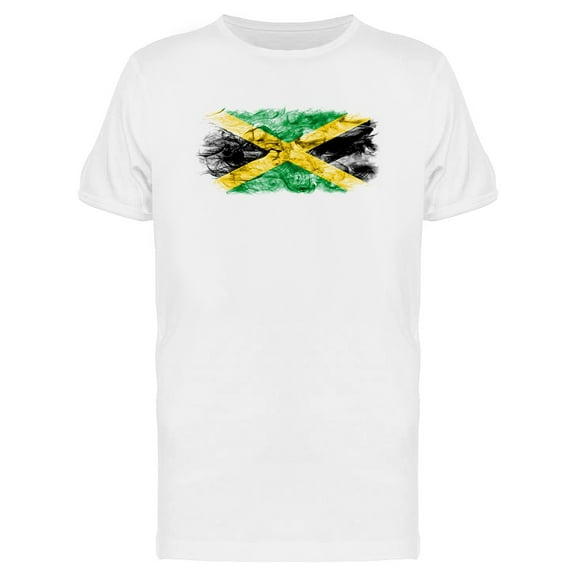Smartprints Mens Graphic Tee - Jamaica Smoky Flag - Regular Fit 100% Cotton