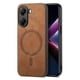 thumbnail image 1 of For Xiaomi Poco X7 Pro 5G Leather Back Case Compatible with MagSafe Skin-touch Phone Cover - Green, 1 of 4