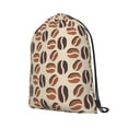 thumbnail image 2 of XMXT Waterproof Gym Bag, Cartoon Coffee Beans Print Drawstring Backpack for Men, s, 2 of 8