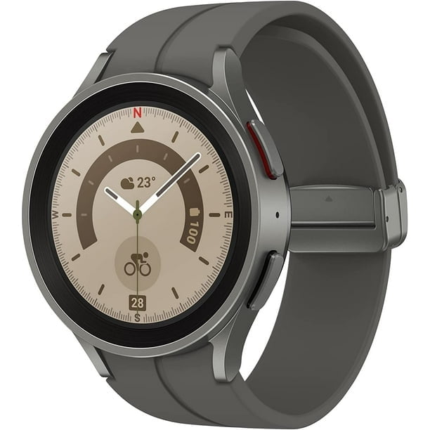 Samsung Galaxy Watch5 Pro (GPS - Neuf) Montre Intelligente 45 mm avec Moniteur de Fréquence Cardiaque