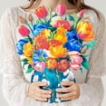 thumbnail image 1 of CNLITIHEKA Tulip Flower Bouquet Cards, Pop Up Flower Bouquet Greeting Cards, Mother's Day Flower Pop Up Card, Get Well Soon Card, Includes Envelope And Note., 1 of 6