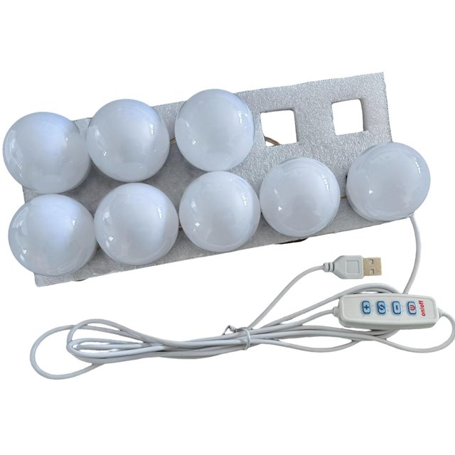 Destyer Vanity Style LED Mirror Lights Bulbs Lamp Cosmetic Kit 8 Bulbs 1Set