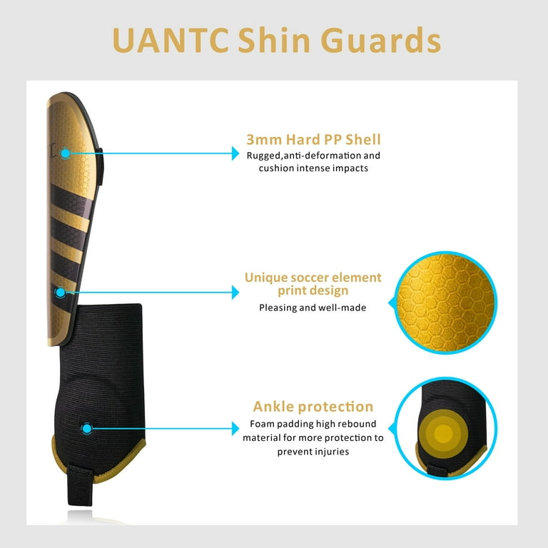 Uantc Shin Guards - Shin Guards with Ankle Protection Uantc Shin Guards - Shin Guards with Ankle Protection