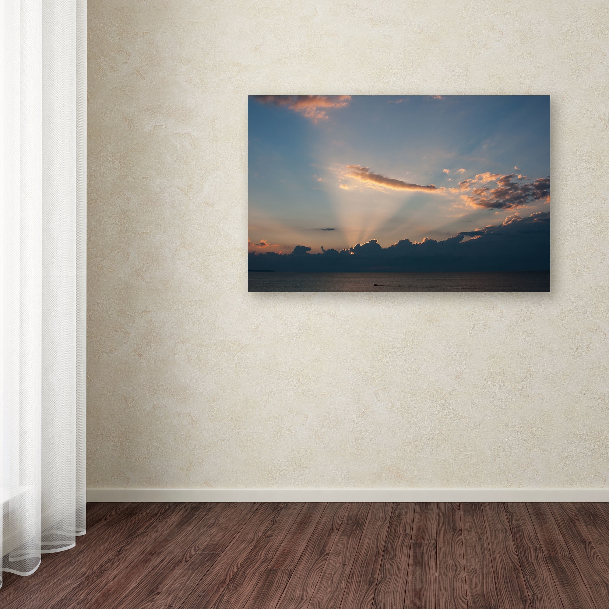 Trademark Fine Art "Inspiration Sunset II" Canvas Art by Kurt Shaffer