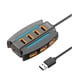 thumbnail image 1 of USB Expander for Laptop PC Keyboard Mouse Hard Disk Flash Drive Black, 1 of 5