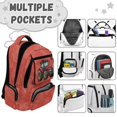 thumbnail image 6 of Aplkyhs Red Tractor 17 Inch Backpack for Age 6-12 Lightweight Water Resistant School Bag for Kids Elementary School Travel, 6 of 7