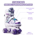 thumbnail image 4 of Patins à Roulettes à Double Rangée pour Enfants en Cuir PU Patins en Ligne Taille Ajustable 8 Roues Lumineuses Convenant aux Débutants, Tout-Petits, Garçons, Filles Cadeau, 4 of 8