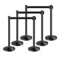 thumbnail image 1 of STAWAY 6 Pcs Stanchion Post Set with Retractable Belts & Fillable Base - Durable Crowd Control Barriers for Events, Aisles, and Gatherings, 1 of 9