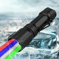thumbnail image 4 of LPSSTORE LED Flashlight with Red Green Blue White 4 Colors in 1 Multifunctional Zoomable Torch Light for Night Fishing Camping Hunting(Black), 4 of 8