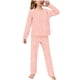 thumbnail image 1 of Odeerbi 2-14 Años Niños Niñas Pijamas Suaves Manga Larga Tops Pantalones Juego Suaves Estrellas Estampadas Ropa de Dormir Franela Juego de Dos Piezas, 1 of 4