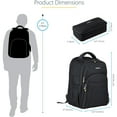 thumbnail image 5 of 17.3" Laptop Backpack w/ Removable Accessory Case, Professional IT Tech Backpack for Work/Travel/Commute, Nylon Computer Bag, 5 of 8