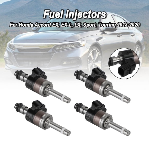 4 Pcs Injecteurs de Carburant 16010-5PA-305 Compatibles avec Honda Accord 2018-2020 CR-V 2017-2020 1,5 L