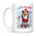 thumbnail image 2 of Hello Winter Shetland Sheepdog Smiling in Red Scarf Hat Welcome Christmas Mug Sheltie Dog Lover Gifts Coffee Tea Cup - 00017, 2 of 4