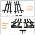 thumbnail image 3 of Amagabeli Fireplace Log Grate 24 inch Wide Heavy Duty Solid Steel Indoor Chimney Hearth 3/4 Bar Fire Grates for Outdoor Kindling Tools Pit Wrought Iron Wood Stove Firewood Burning Rack Holder Black, 3 of 9