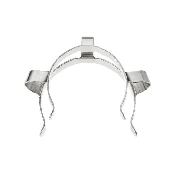 Unique Bargains Silver Tone Joint Clip Lab Clamp Mounting Clips for 34mm Glass Taper Joint Laboratory Tool