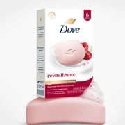 Dove Beauty Bar Soap For Revitalized Skin, Revitalizante Cherry & Chia Milk, A Skin Energy Boost, 3.75 oz 4 Count
