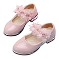 thumbnail image 3 of NOKIO Little Girls' Platform Flats Kids Ballet Slippers Kids Leather Loafers Children'S Loafers Autumn Children Shoes Flower Single Shoes Korean Children Dance Shoes Princess Shoes Leather Shoes, 3 of 7