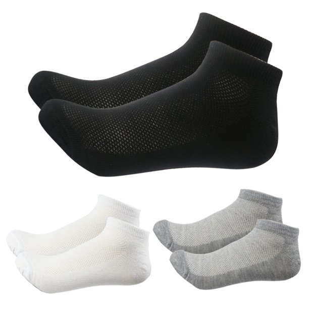 Ankle Socks 10 Pairs – No Show Thin Socks for Men Socks for Women Running Socks Invisible Trainer Socks 10 Pairs per Pack Sports Socks size 6-9 Black - image 3 of 3