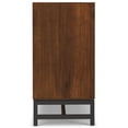 thumbnail image 4 of Simpli Home Banting 60 inch Wide Industrial Mid Century Sideboard with Centre Drawers in Walnut Veneer, 4 of 13