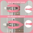 thumbnail image 3 of 3 Pcs Cat Door Holder Latch, Flex Latch Cat Door Stopper with Adjustable Strap 2.5-6" Wide, Alternative Fast Latch Strap Let Cats in and Keeps Dogs Out of Litter & Food and Safe Baby Proof (Pink), 3 of 7