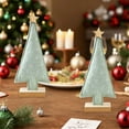 thumbnail image 4 of Tabletop Christmas Tree Christmas Decoration Felt Decorative Mini Xmas Tree Table Centerpiece for Home Decor Fireplace Office, 4 of 6