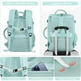 thumbnail image 3 of Dwelke Extra Large Travel Backpack for Women as Person Item Flight Approved, 40L Carry On Backpack, 17 Inch Laptop Backpack, Waterproof Backpack, Hiking Backpack, Casual Bag Backpack(Mint Green), 3 of 8