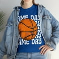 thumbnail image 3 of Vintage Game Day Basketball T-Shirt Retro Women's Unisex Graphic Tee Royal Blue 5XL, 3 of 5