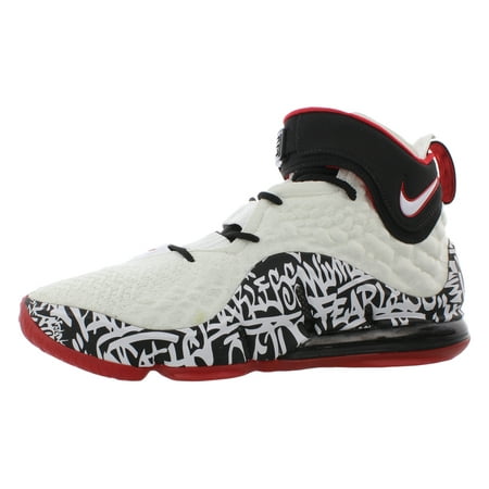 Nike Lebron 17 Graffiti Mens Shoes Size 4.5, Color: White/University Red-Black