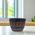 thumbnail image 4 of RENACLIPY Faux Wood Planter Barrel Shaped Light Brown for Outdoor Planting 1Set, 4 of 7
