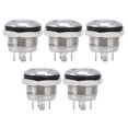 thumbnail image 1 of Bouton Interrupteur, Accessoires d'Alimentation Interrupteurs à Plateau Autoréinitialisation 1 Non avec LED pour Appareils Ménagers pour Équipement Automobile DC3-6V Vert, 1 of 8