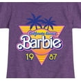 thumbnail image 3 of Barbie - Barbie Logo California Dream - Girls Fitted Short Sleeve Graphic T-Shirt, 3 of 5