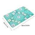 thumbnail image 3 of Xihbxyly Liquidación de Ropa de Mujer Alfombrilla En Fibra Impregnada de Fibra Índigo, Absorbente, Dormitorio, Antideslizante, Flocada, En Estampado de Crisantemos, 3 of 6