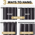 thumbnail image 2 of H.VERSAILTEX Blackout Thermal Insulated Window Curtains Bedroom Darkening Black out Drapes for Living Room Back Tab/Rod Pocket Draperies, 2 Panels, 52" x 84", Charcoal Gray, 2 of 6