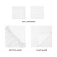 thumbnail image 4 of Superior Egyptian Cotton Eco-Friendly 700 TC Sheet Set, Full, White, 4 of 8