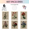 thumbnail image 3 of 97 Decor Vintage 8x10 Floral Dictionary Poster Set, 6 Pieces, 3 of 7