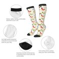 thumbnail image 3 of Goofa Chickens A Pattern Adult Stockings, Color-Block Knee High Socks, Comfortable and Breathable, Soft and Stretchable, Sports, and Decoration, 3 of 5