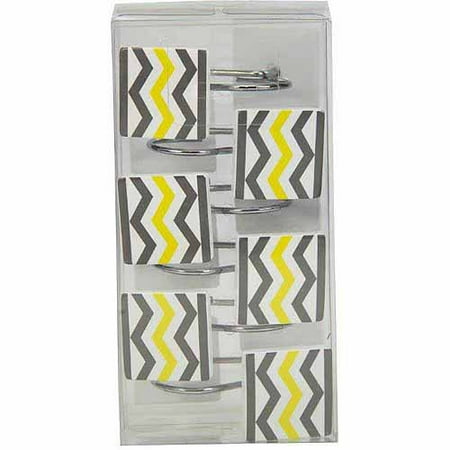 Chevron Shower Curtains mainstays chevron shower curtain hooks, yellow - walmart Chevron Shower Curtains mainstays chevron shower curtain hooks, yellow - walmart