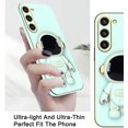 thumbnail image 3 of Compatible with Samsung Galaxy S23 Plus Case Silicone TPU Plating, Galaxy S23 Plus Case Cute Astronaut Pattern Samsung S23 Plus Phone Case with Stand for Women Girls (Green), 3 of 14