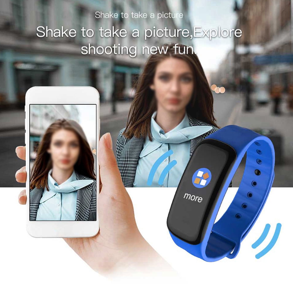 Montre Connectée Bracelet – Cardio, Tension, Sport – Silicone/Nylon – Noir