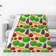 thumbnail image 1 of Balery Vegetable Manta de Felpa Suave y Acogedora – Cobija de Franela Aterciopelada para Cama, Lavable y Cálida para Sofá, Mascotas, Transpirable-80"x60", 1 of 7