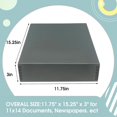 thumbnail image 3 of Archival Storage Box Acid Drop Front Museum Box with Metal Edge for Storing Artwork Photos Documents Prints Arts And Crafts (x es), 3 of 9