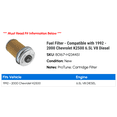 thumbnail image 2 of Fuel Filter - Compatible with 1992 - 2000 Chevy K2500 6.5L V8 Diesel 1993 1994 1995 1996 1997 1998 1999, 2 of 2