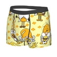 thumbnail image 2 of Wukai Garden Honeybee Gnomes Print Men’s Underwear Breathable Boxer Briefs,&nbsp;Moisture Wicking & Breathable-XX-Large, 2 of 7