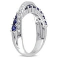 thumbnail image 3 of Everly Women's Created Sapphire Sterling Silver Ring, 3 of 7