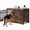 Brown, variant on Scohul 52 inch Dog Crate Furniture for Large Dogs, Heavy Duty Indoor Kennel with Double Arched Doors, XL, Rustic Brown