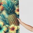 thumbnail image 3 of GOSMITH Shower Curtain Orange Fruit Pineapple and Tropic Flowers in Colorful Tropical, Multiple Sizes White, 3 of 6