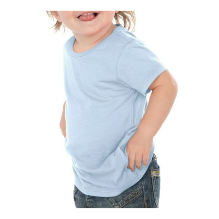 - Kavio IJC0432 Infants Crew Neck Short Sleeve Tee-Blue-6M