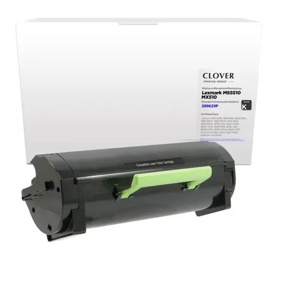 Remanufactured Clover Imaging Ultra High Yield Toner Cartridge compatible with Lexmark MS510/MS610/MX510/MX610
